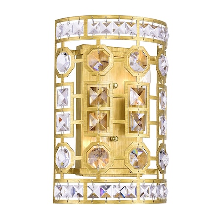 Cwi Lighting Belinda 2 Light Wall Sconce With Champagne Finish 1026W8-2-193